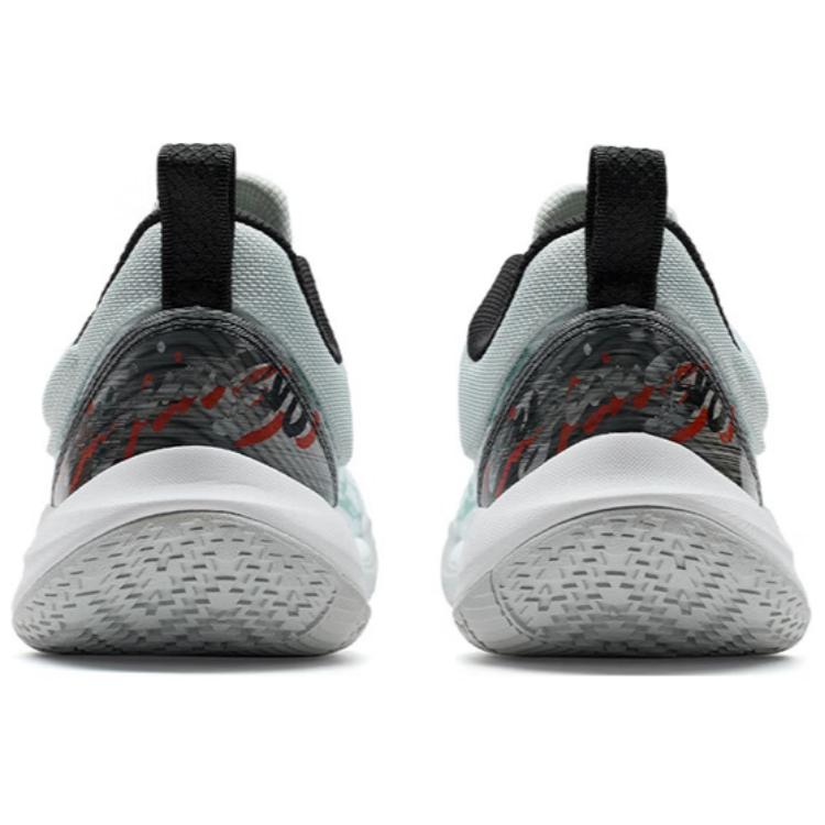 XTEP Slip Resistant, Abrasion Resistant, Breathable Low top Basketball Shoes Men’s Gray Green