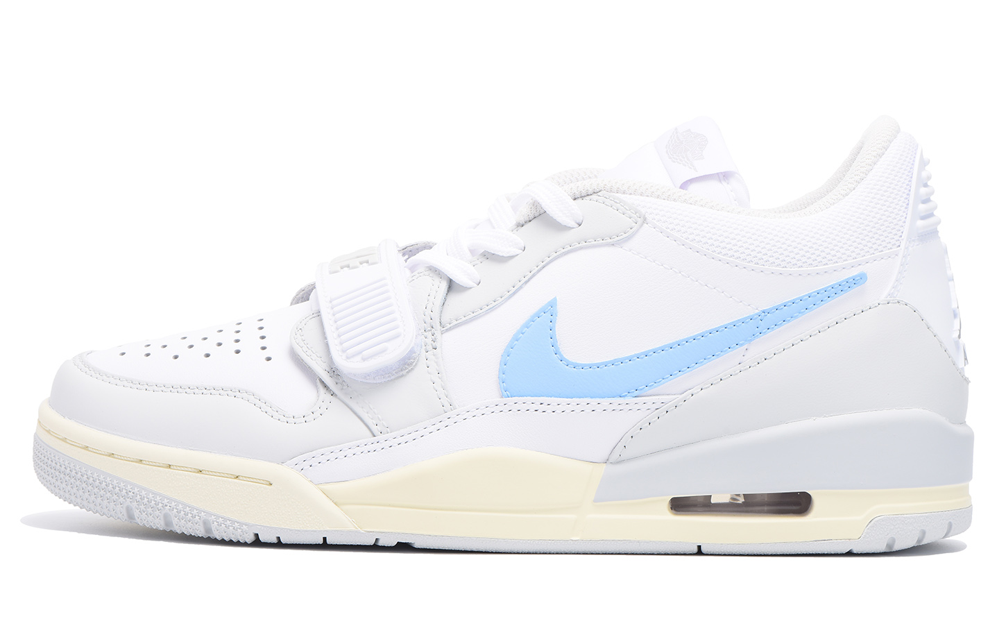 Jordan Legacy 312 Chestnut Synthetic Leather Slip Resistant Low top Vintage Basketball Shoes Men’s Gray Blue