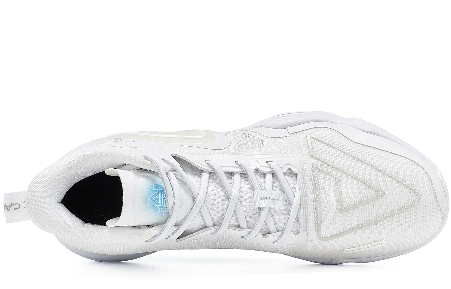 PEAK State Extreme Triangle 2.0 Textile, Synthetic Leather Mid top Basketball Shoes Men's White
