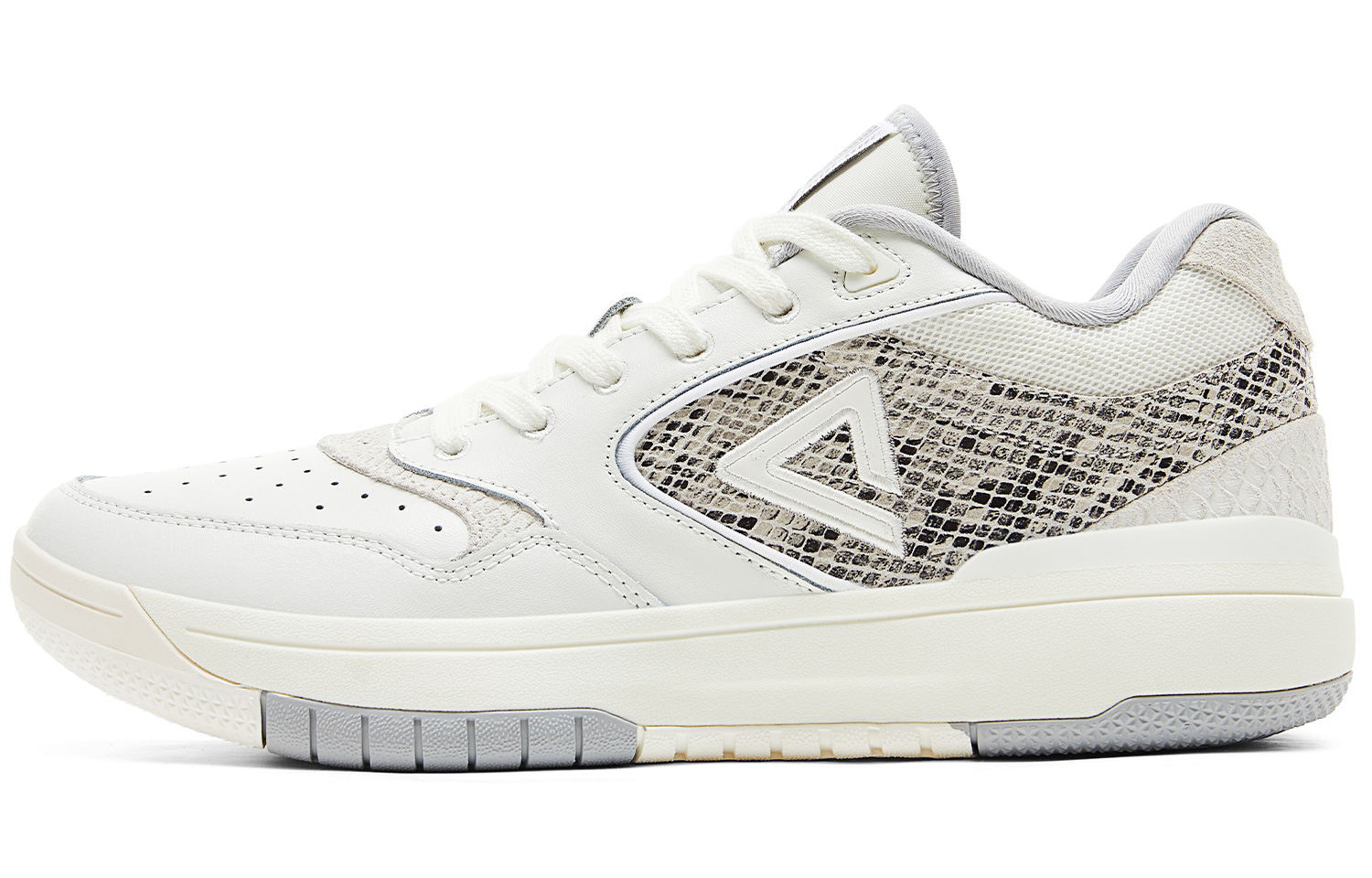 PEAK Taichi 910BB Cushioning Slip Resistant Abrasion Resistant Rebound Low top Vintage Basketball Shoes Men’s White