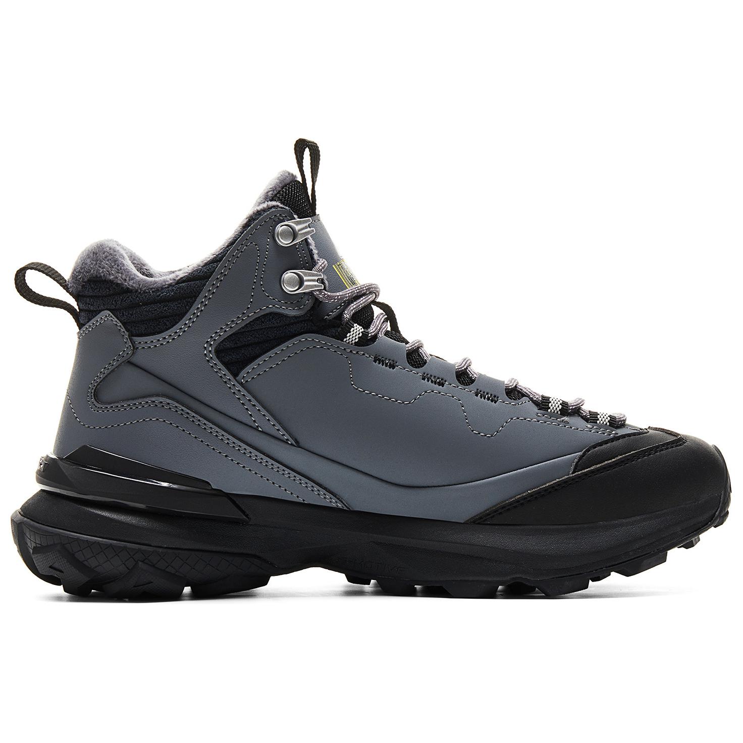 PEAK Cushioning Abrasion Resistant Rebound High top Mountaineering Shoes Men’s Gray