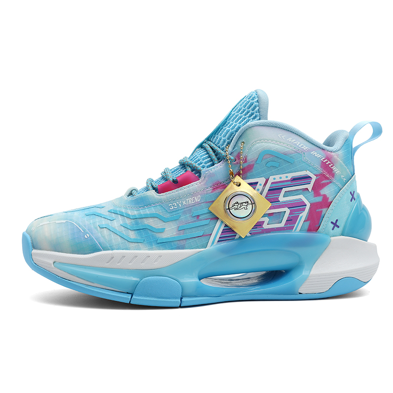 PAIKEJINGPAO Mesh Cushioning Slip Resistant Abrasion Resistant High top Basketball Shoes Unisex