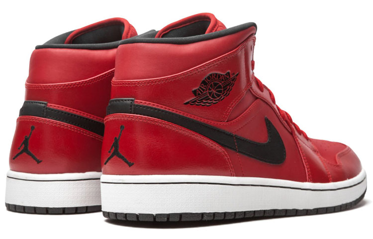 Jordan 1 Mid Gym Red Black Patent