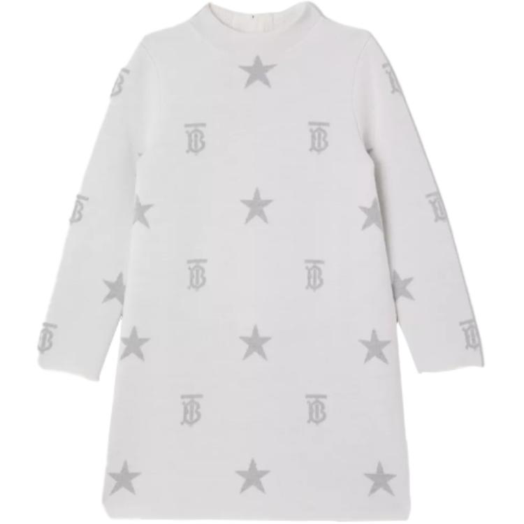 Детское платье Burberry Star Logo Dress (бежевое)