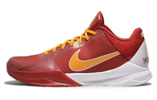 Nike Zoom kobe 5 USC round header shock reduction low -top basketball shoes men's red