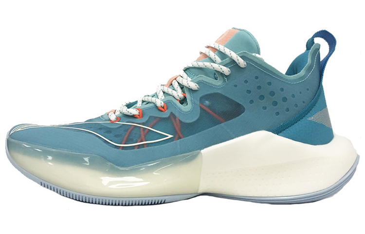 Li Ning SONIC 8 Cushioning Slip Resistant Abrasion Resistant Low top Basketball Shoes Men’s Blue
