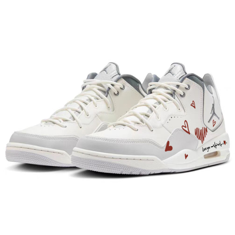 Jordan Courtside 23 Vintage Basketball Shoes Men’s Mid Top White/Gray