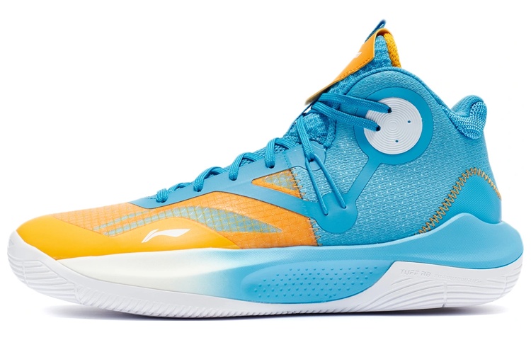 Li Ning Sonic 9 Team Cushioning Slip Resistant Abrasion Resistant Coverage Support Rebound Mid top Basketball Shoes