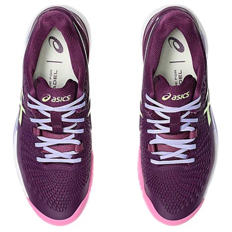 ASICS Gel Resolution 9 Padel Deep Mauve Lime Green Women’s