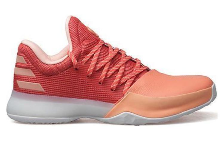 Мужские кроссовки adidas Harden Vol.1 (розовый / красный / белый) — фото 2
