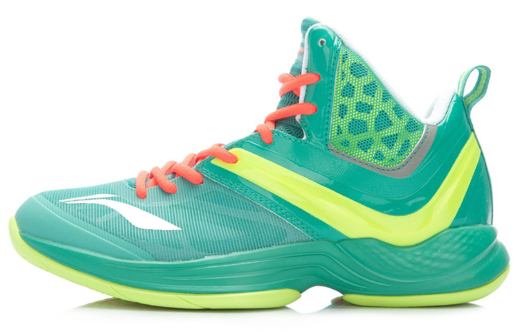 Li Ning Super Light 12 Cushioning Support Cushioning Support Mid top Basketball Shoes Unisex Green