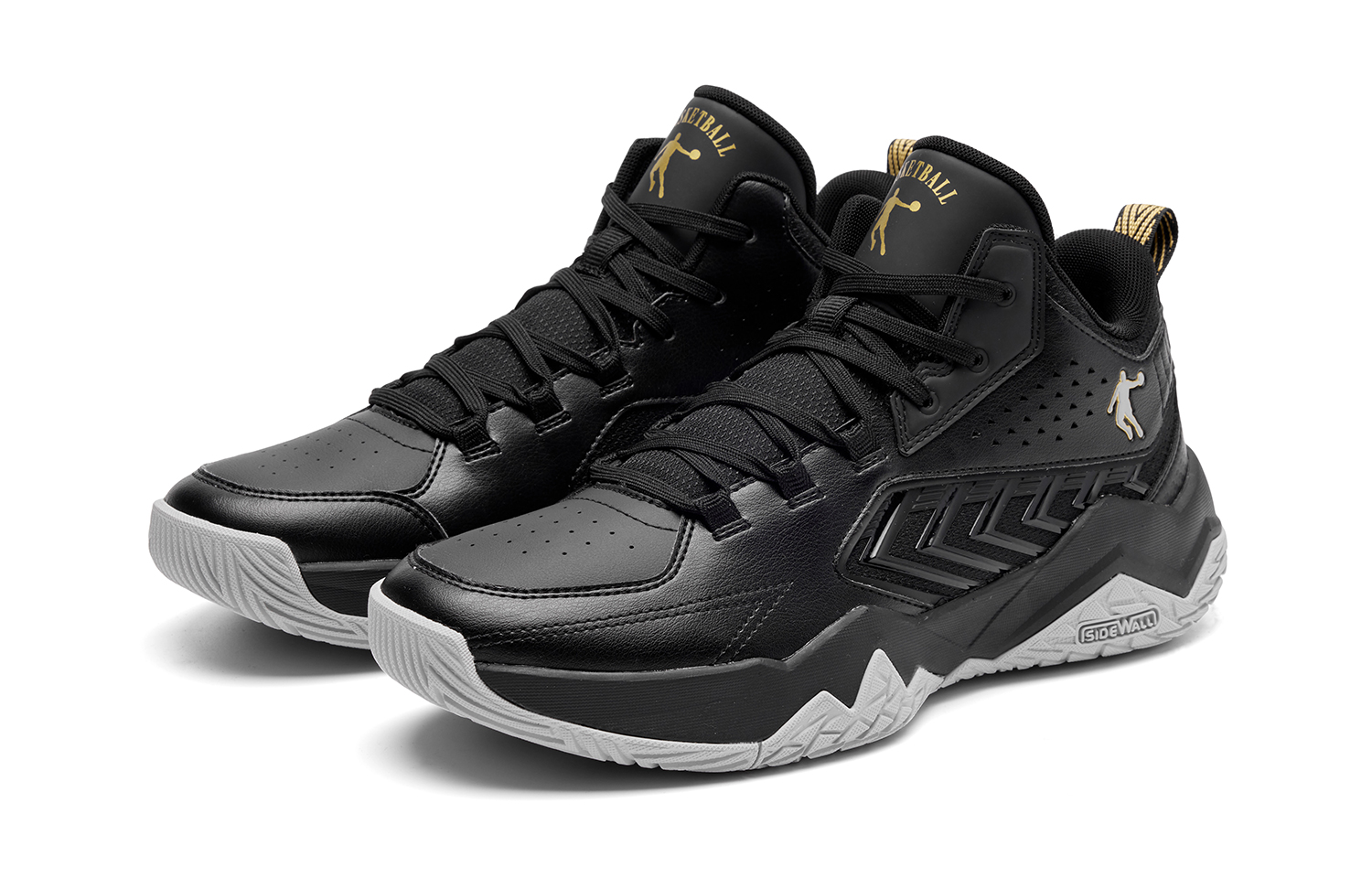QIAODAN City Hero Mid top Basketball Shoes Men’s Black