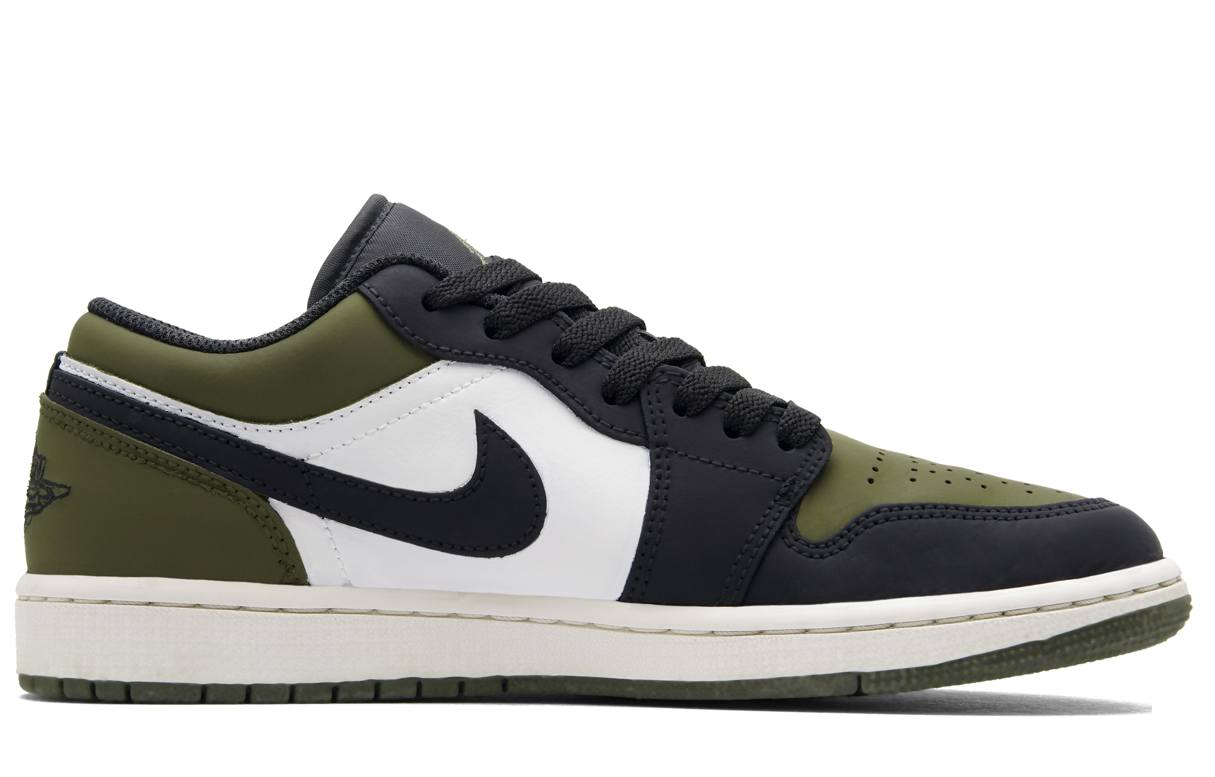 Jordan Air Jordan 1 Mung Bean Ice Sand Low top Vintage Basketball Shoes Unisex Sage Green