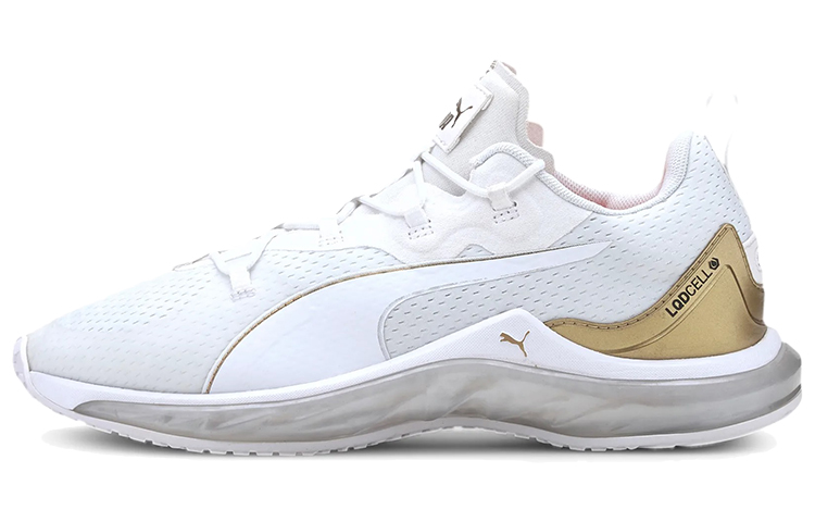 PUMA LQDCELL Training Shoes Women's Low Top White/Gray/Gold