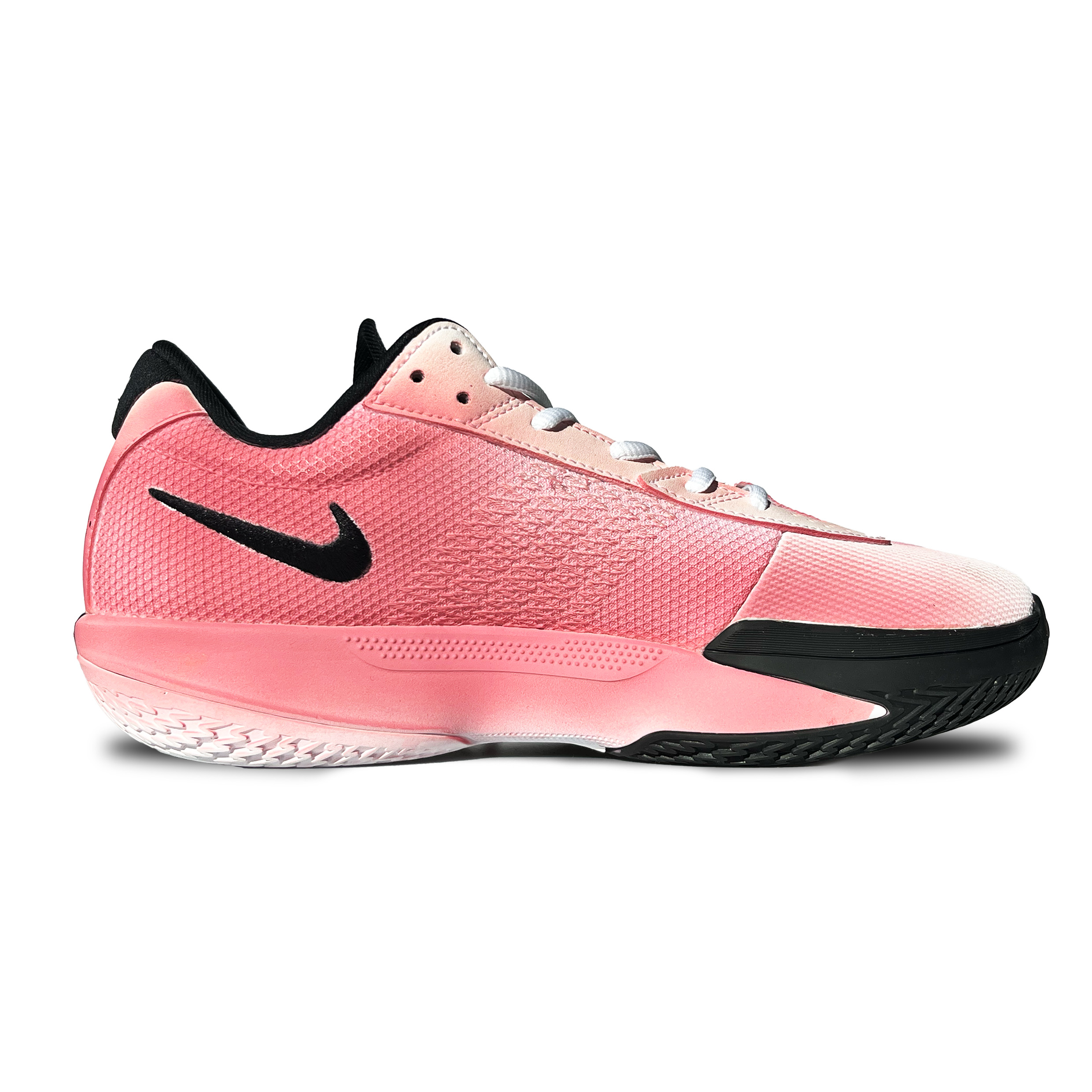 Nike Cushioning Slip Resistant Low top Basketball Shoes Unisex Black Pink