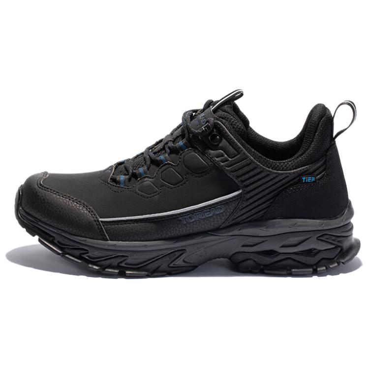 TOREAD Cushioning, Non Slip, And Waterproof Low top Hiking Shoes Men’s Black