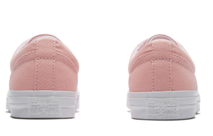 Женские кеды Converse One Star (розово-белые) — фото 4