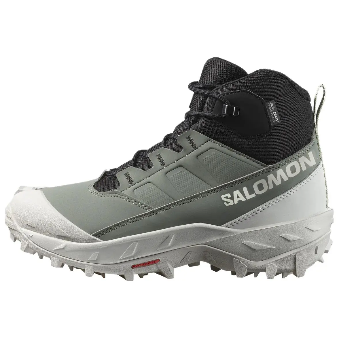 SALOMON Non Slip And Waterproof High top Hiking Shoes Women's Green