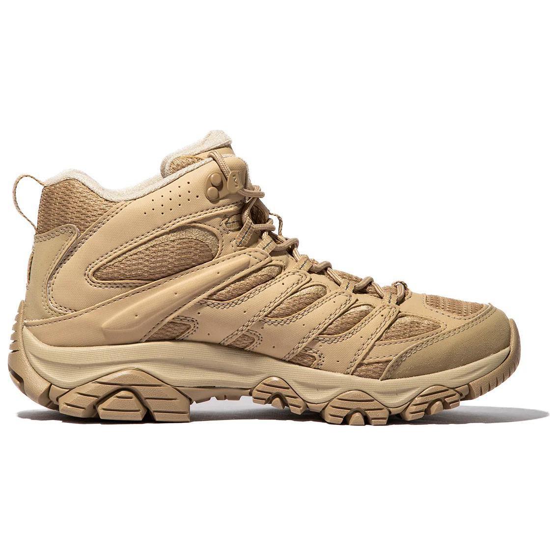 MERRELL MOAB 3 Slip Resistant Abrasion Resistant Mid top Hiking Shoes Men’s Beige