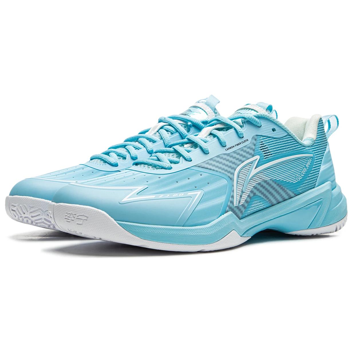 Li Ning Halberd 2 Slip Resistant Abrasion Resistant Low top Badminton Shoes Unisex Blue