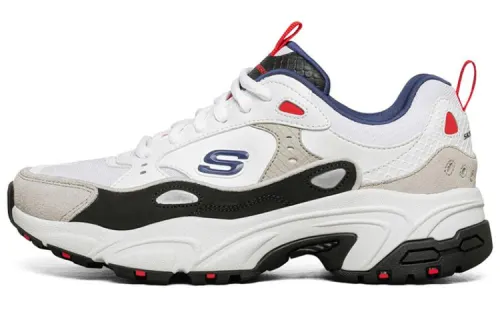 Skechers Stamina Sneakers White/Grey/Red Women's