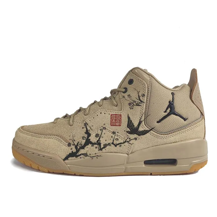 Jordan Courtside 23 Abrasion Resistant Mid top Vintage Basketball Shoes Men's Brown