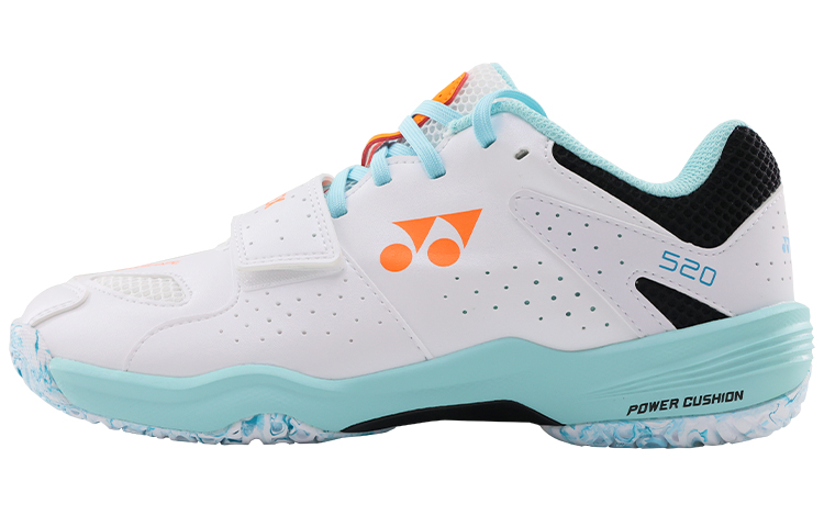 YONEX 520 Badminton Shoes Unisex Low Top White Orange