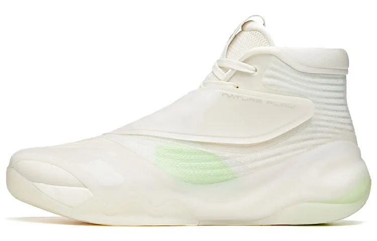 Anta KT6 Textile, Synthetic Leather Slip Resistant Abrasion Resistant High top Basketball Shoes Men's White