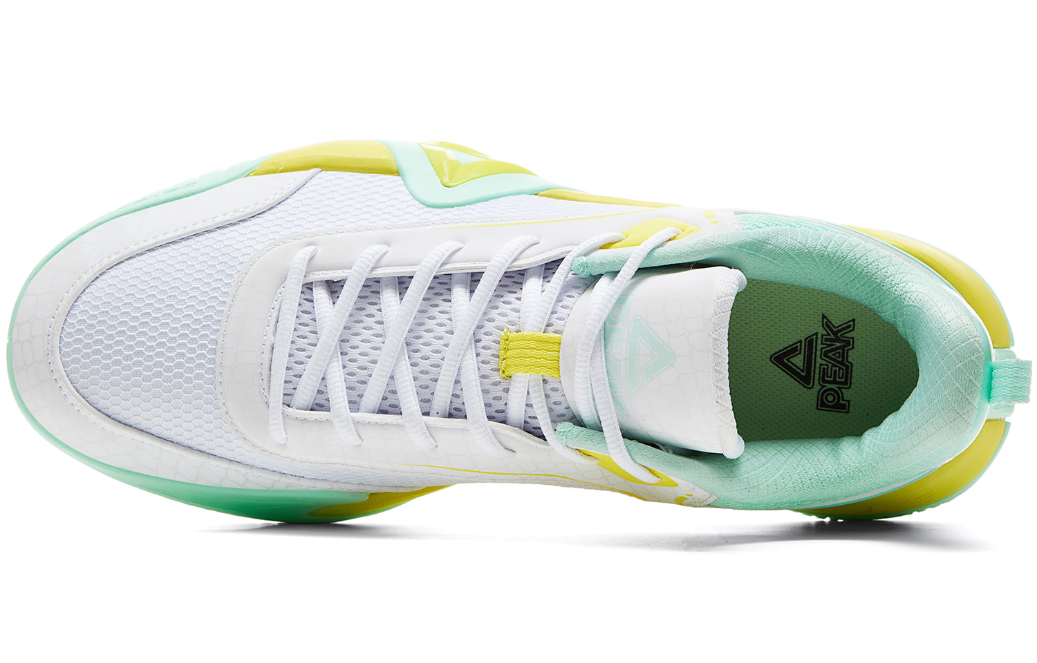 PEAK Fengji Basketball Shoes Men’s Low Top Blue Yellow