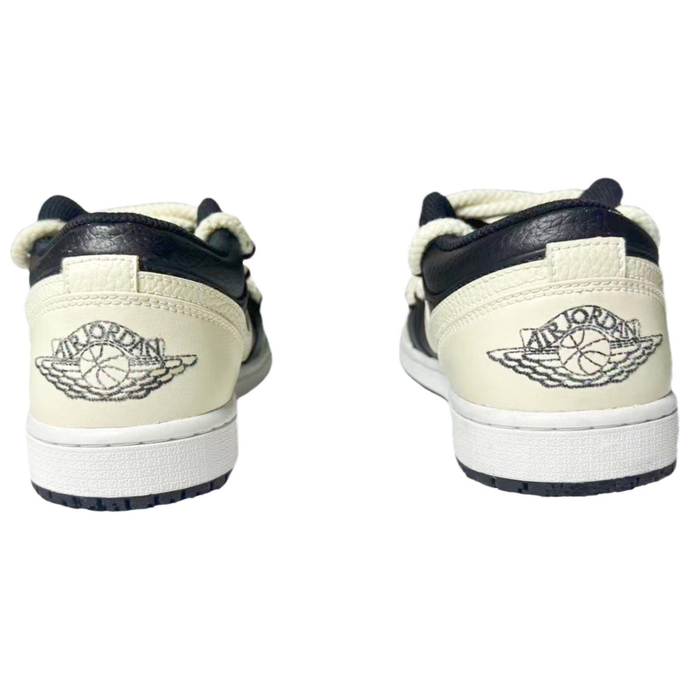 Jordan Air Jordan 1 Vintage Basketball Shoes Unisex Low Top Ivory