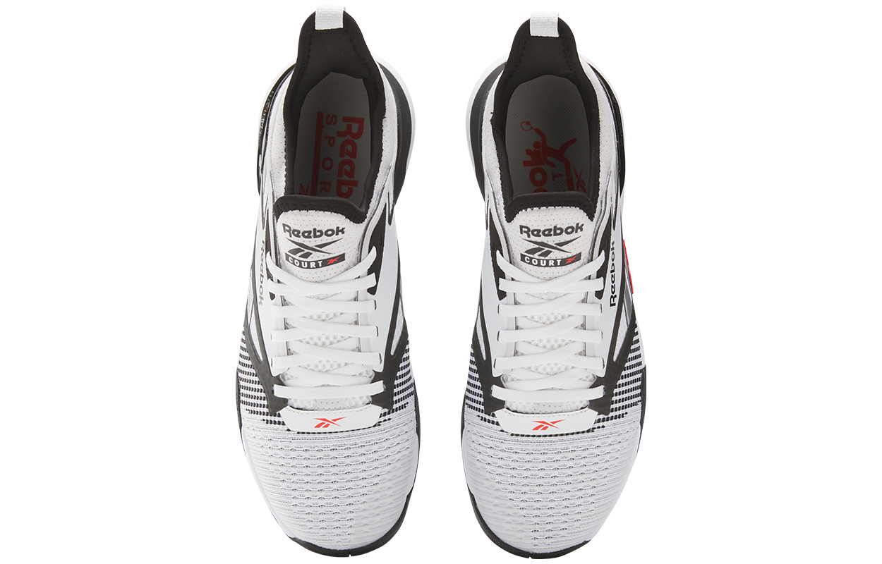 Nano Court Reebok ‘Black White Energy Red’