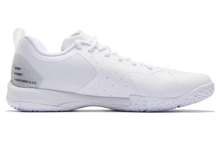 Li Ning Sprint SE Slip Resistant Cushioning Low top Badminton Shoes Unisex White