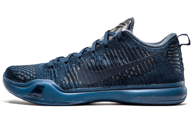 Мужские кроссовки Nike Nike Kobe 10 Elite Low Black Mamba Collection Fade to Black (синие)