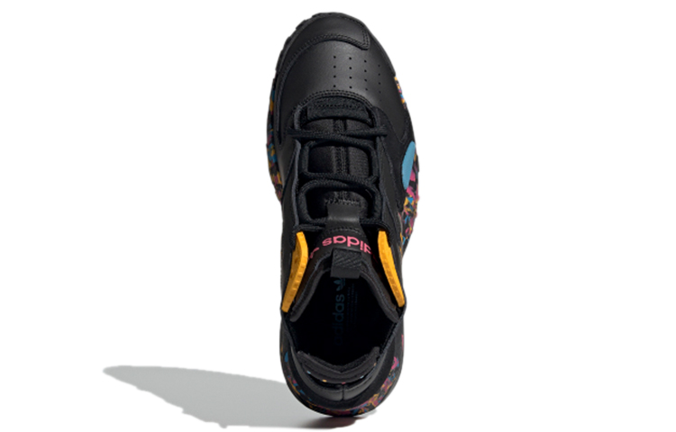 Женские кроссовки adidas Streetball (черно-желтые) — фото 5