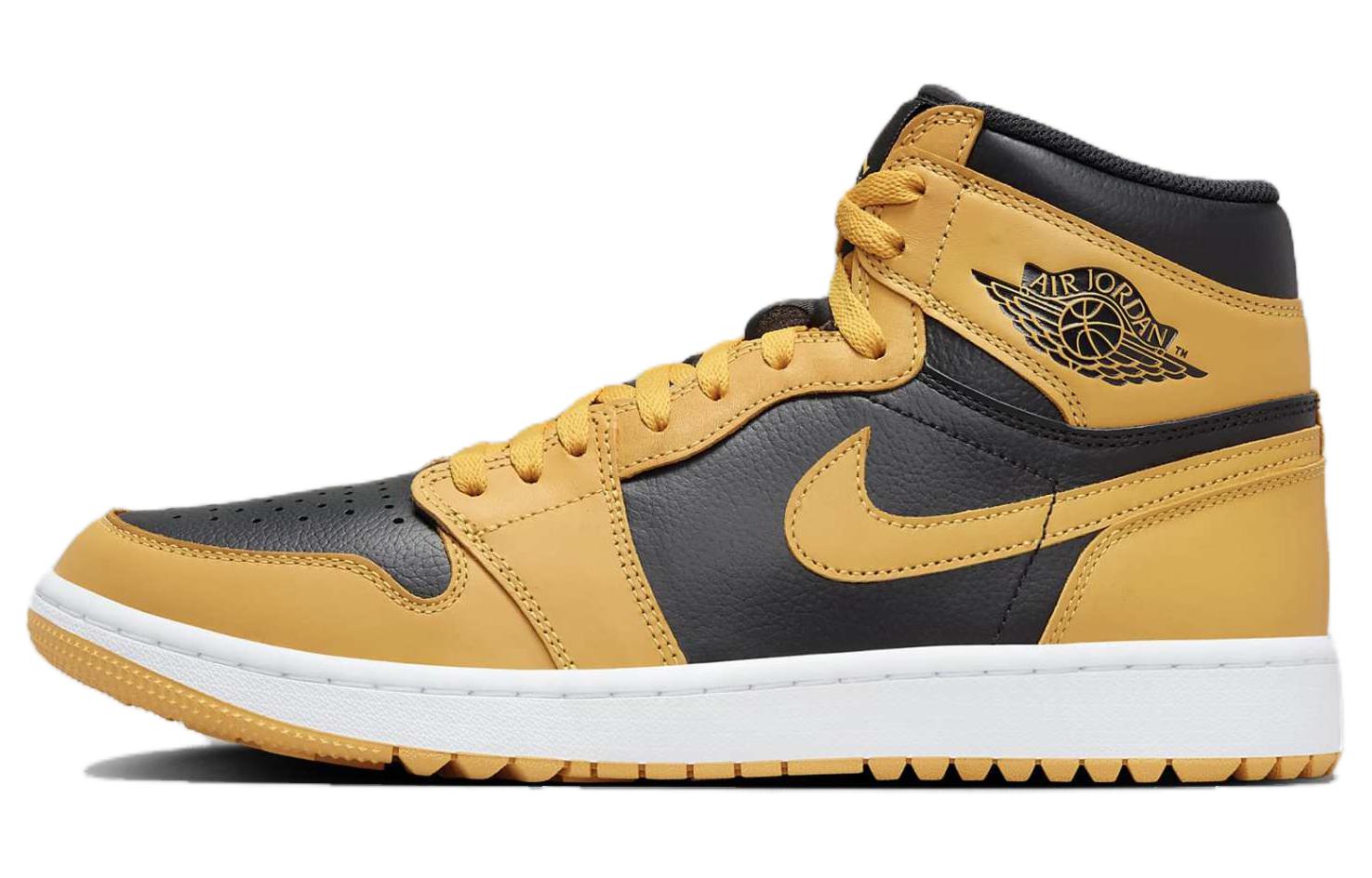 Кроссовки Jordan Air Jordan 1 High Golf “Pollen” (черно-желтые)