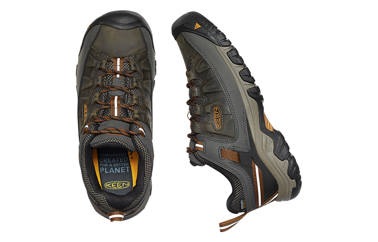KEEN Targhee 3 WP Cushioning Anti-Slip And Wear-Resistant Low-Top Outdoor Hiking Trekking Shoes Men's Jasper