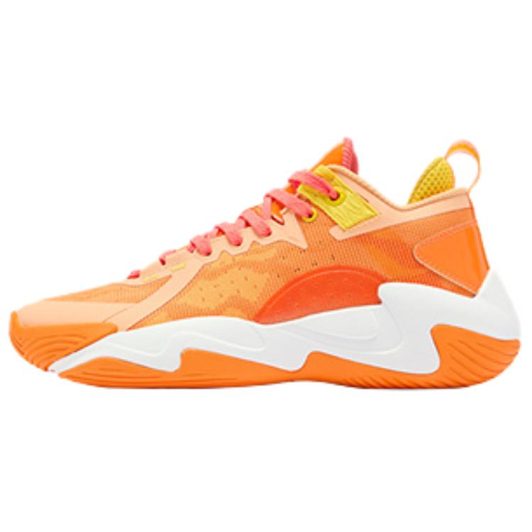 QIAODAN Broken Shadow 5 Elite Abrasion Resistant Breathable Support Low top Basketball Shoes Men’s Orange