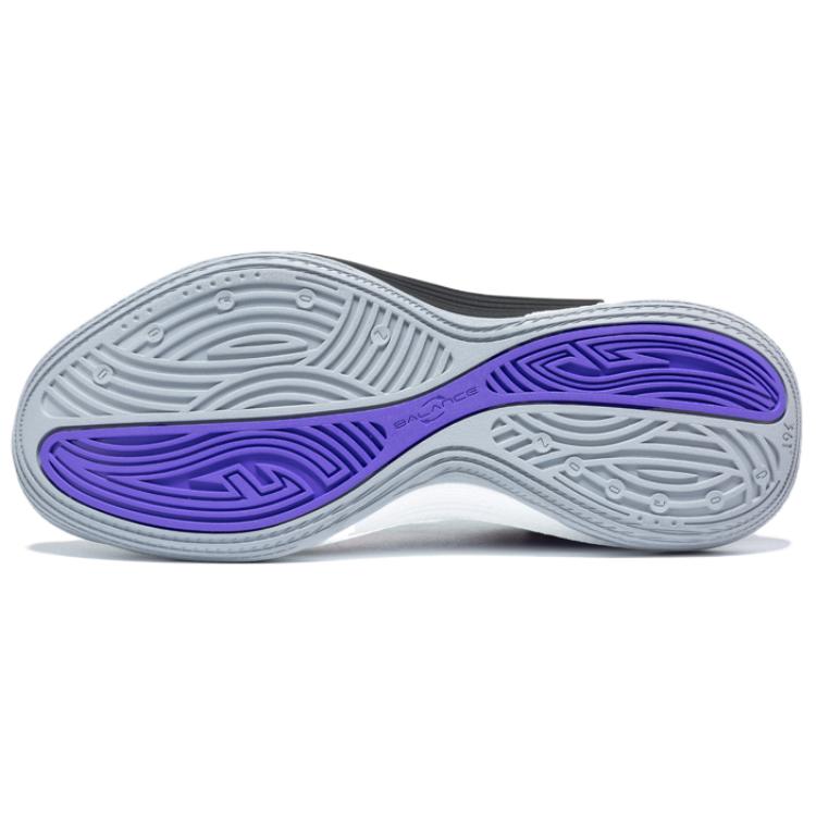 361° Mesh, Synthetic Leather Wear resistant And Lightweight Low top Basketball Shoes Men’s Black Purple