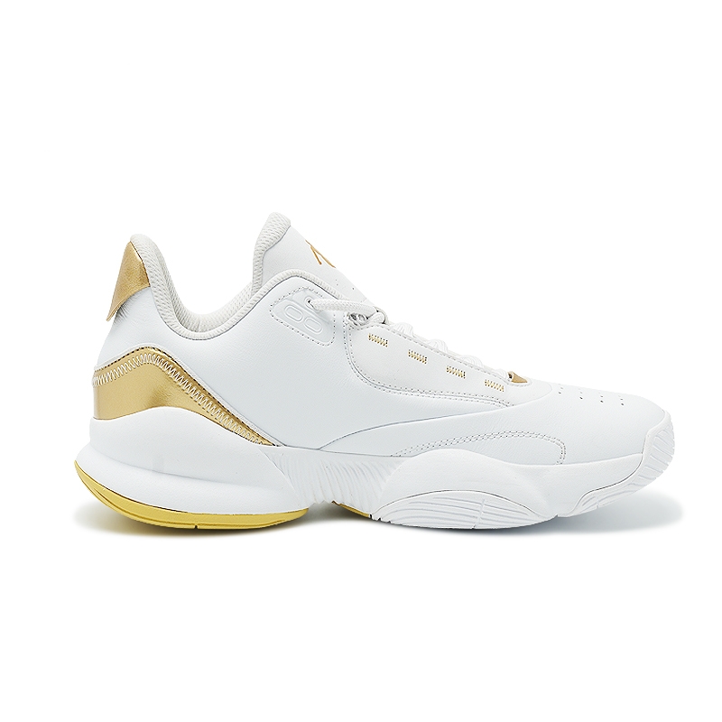 QIAODAN Wending Cushioning Slip Resistant Abrasion Resistant Lightweight Rebound Low top Basketball Shoes Men’s