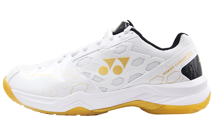 YONEX Yonex Power Cushion artificial leather, simple and comfortable, non-slip and wear-resistant, low-top badminton shoes, same style for men and women, platinum