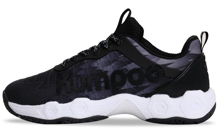 KUMPOO Badminton Shoes Unisex Low Top Black