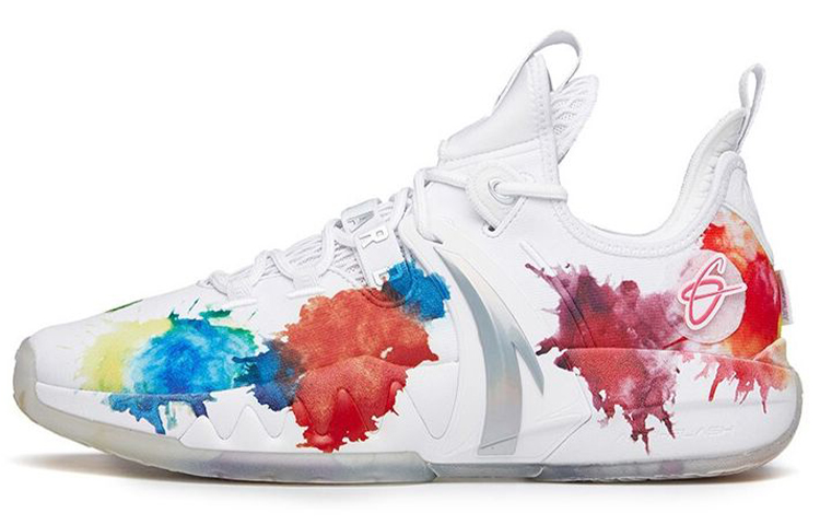 Anta Anta GH2 \"Daughter\" Fashion Fabric TPU Shock Absorbing Anti-Slip Wear Resistant Wrapped Support Balance Low-top Basketball Shoes Men's White Blue Red