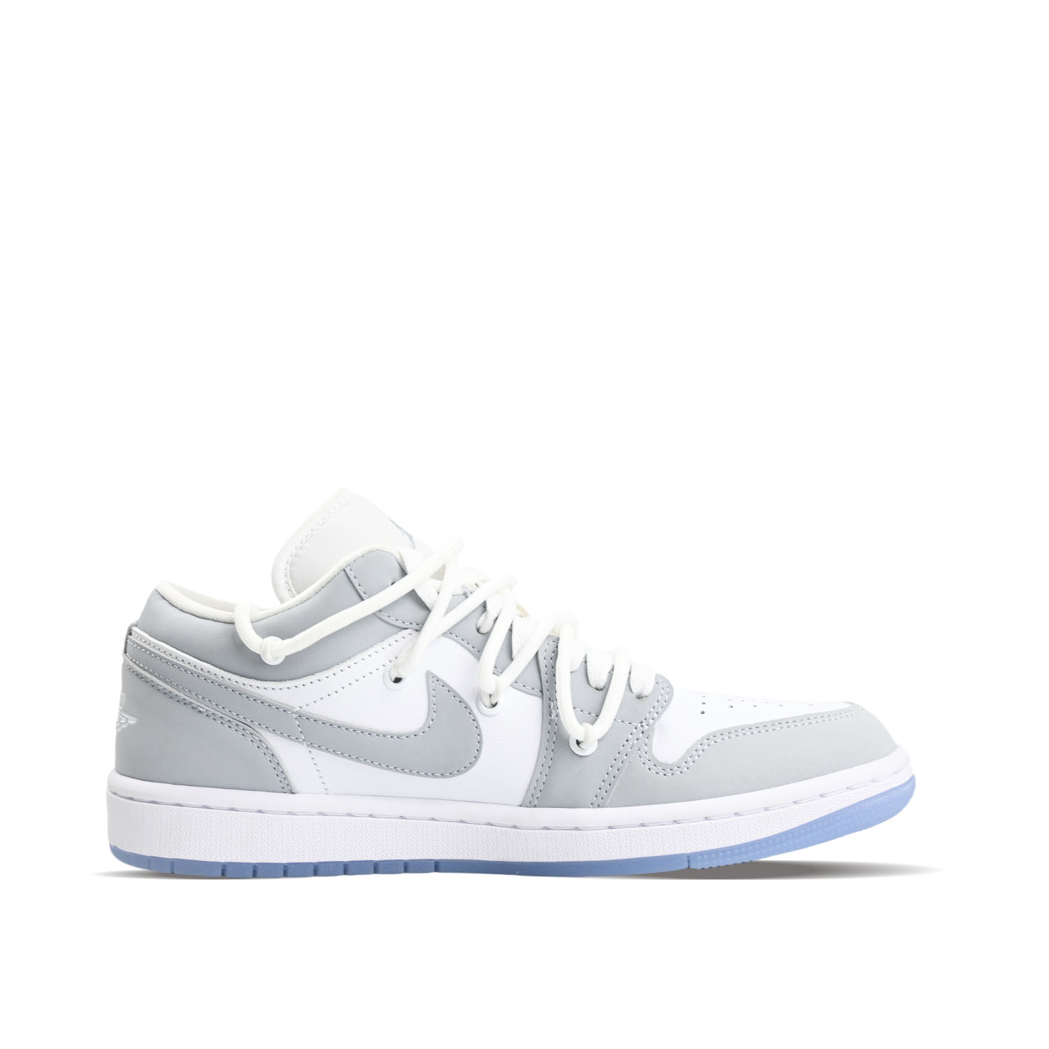 Jordan Air Jordan 1 Numbers Gaming Abrasion Resistant Low top Vintage Basketball Shoes Women’s Gray