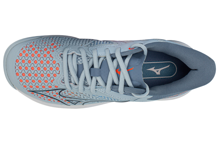 Mizuno Wave Enforce Cushioning Slip Resistant Abrasion Resistant Breathable Low top Tennis Shoes Women’s Blue Orange