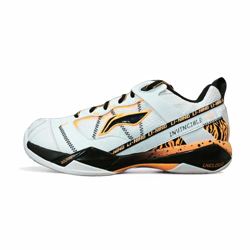Li Ning Invincible No. ACE Cushioning Slip Resistant Abrasion Resistant Low top Badminton Shoes Men's White