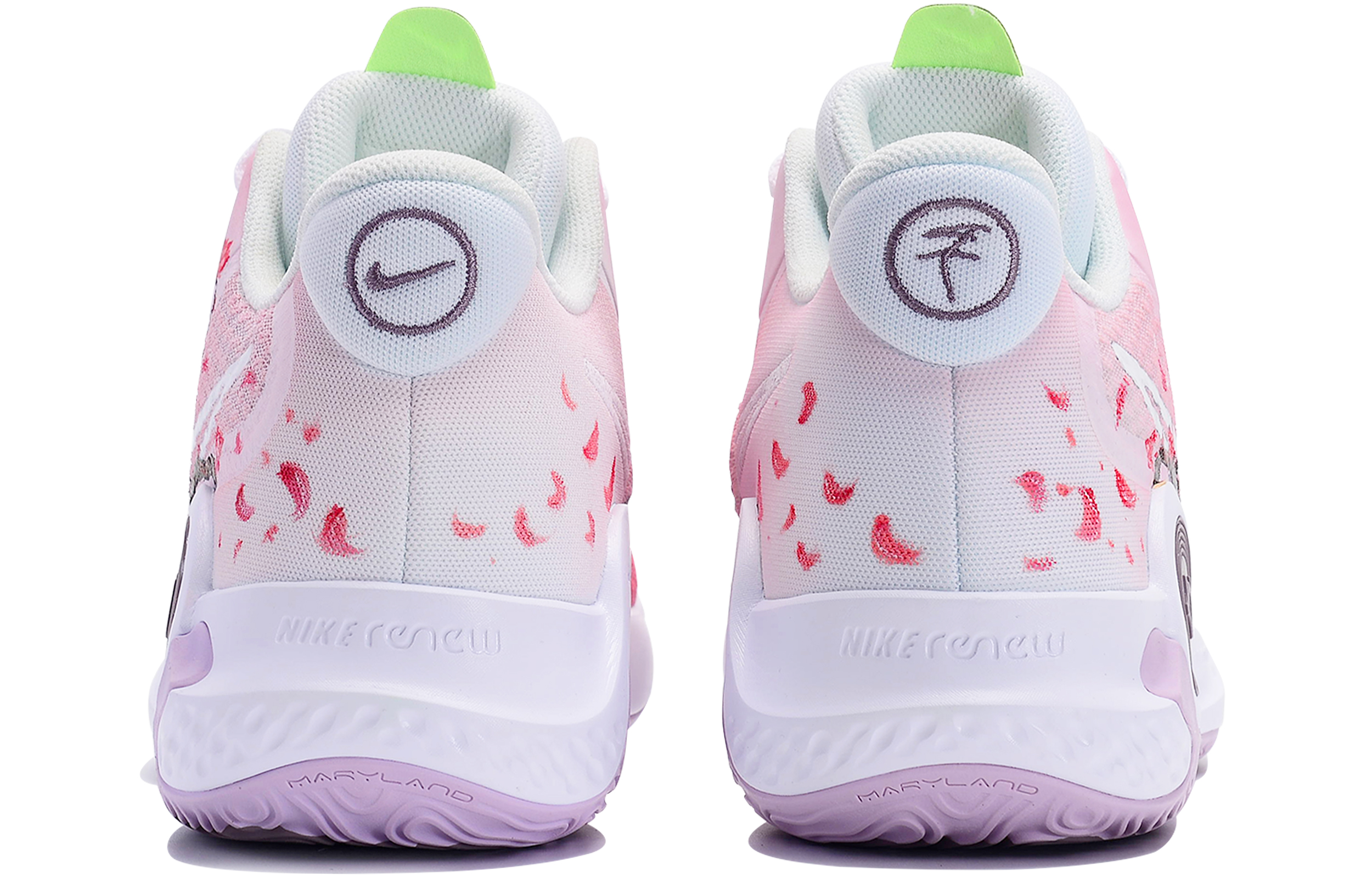 Nike KD Trey 5 IX Cushioning Slip Resistant Abrasion Resistant Mid top Vintage Basketball Shoes Unisex White Pink