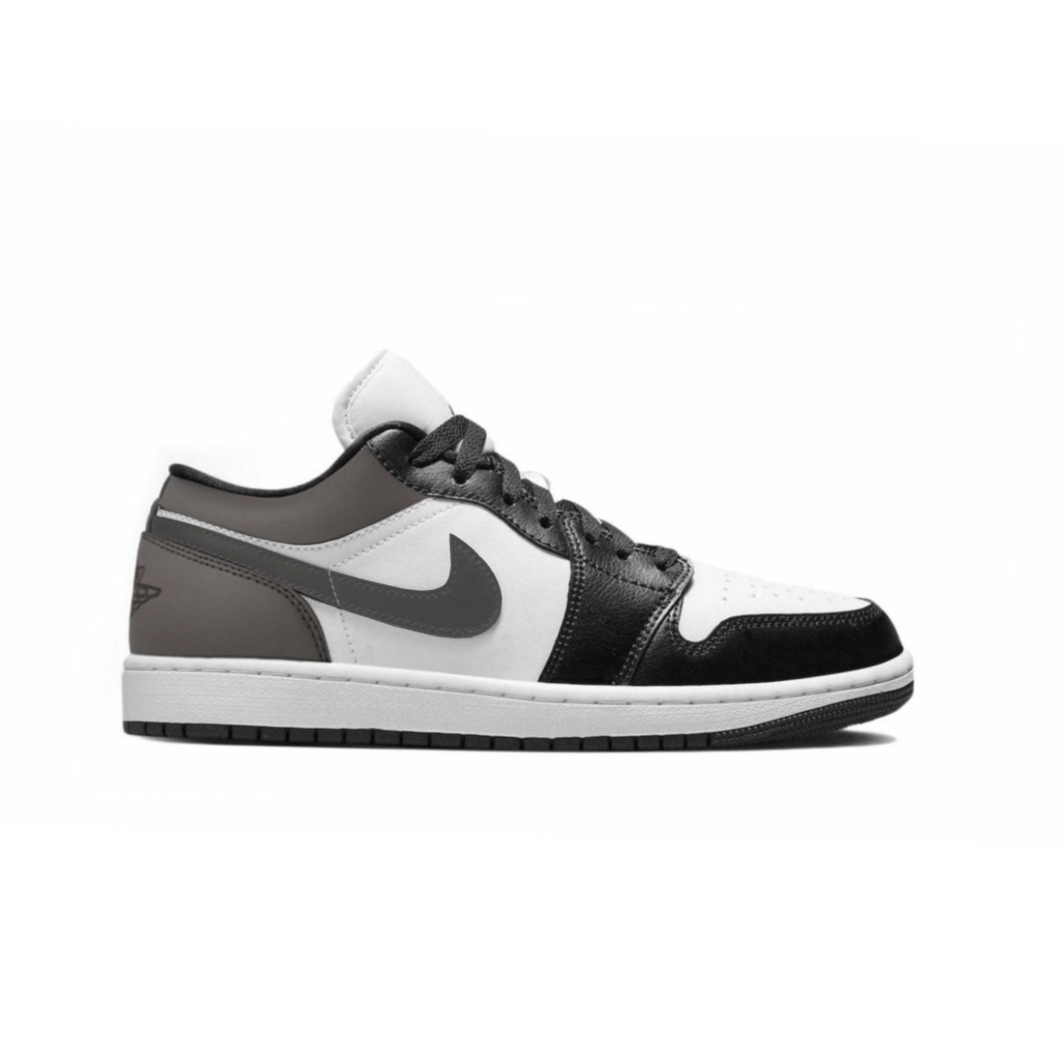Jordan Air Jordan 1 Cushioning Slip Resistant Low top Vintage Basketball Shoes Women’s Black White Brown