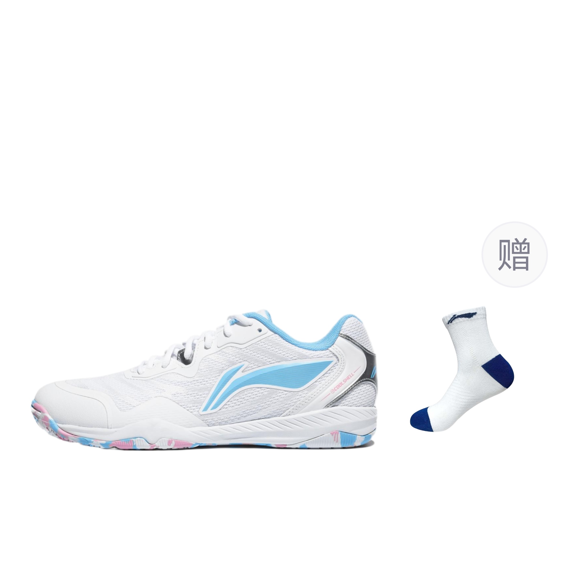 Li Ning Table Tennis Collection Cushioning Slip Resistant Abrasion Resistant Breathable Mid top Table Tennis Shoes
