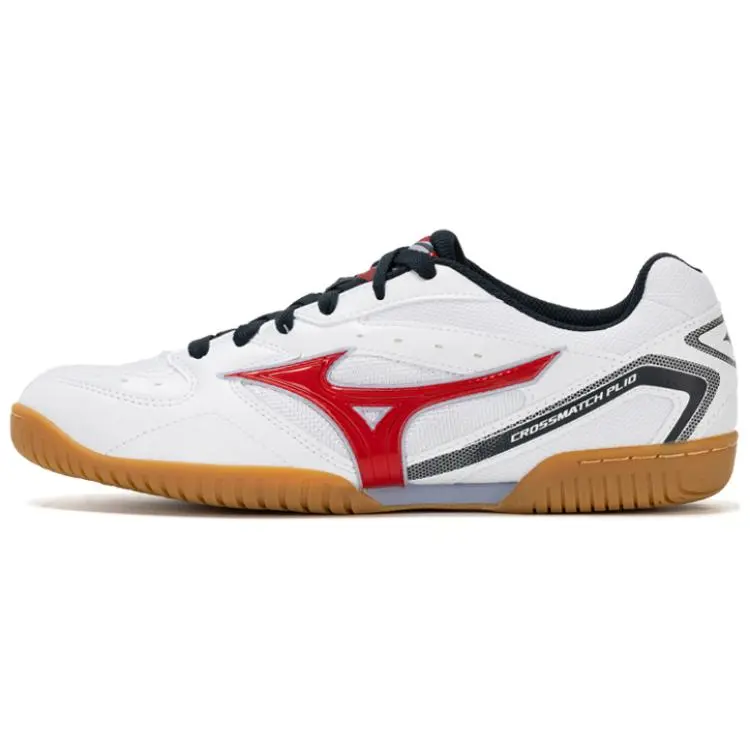 Mizuno Crossmatch Plio RX 4 Comfortable Slip Resistant Abrasion Resistant Low top Training Shoes Unisex White Black