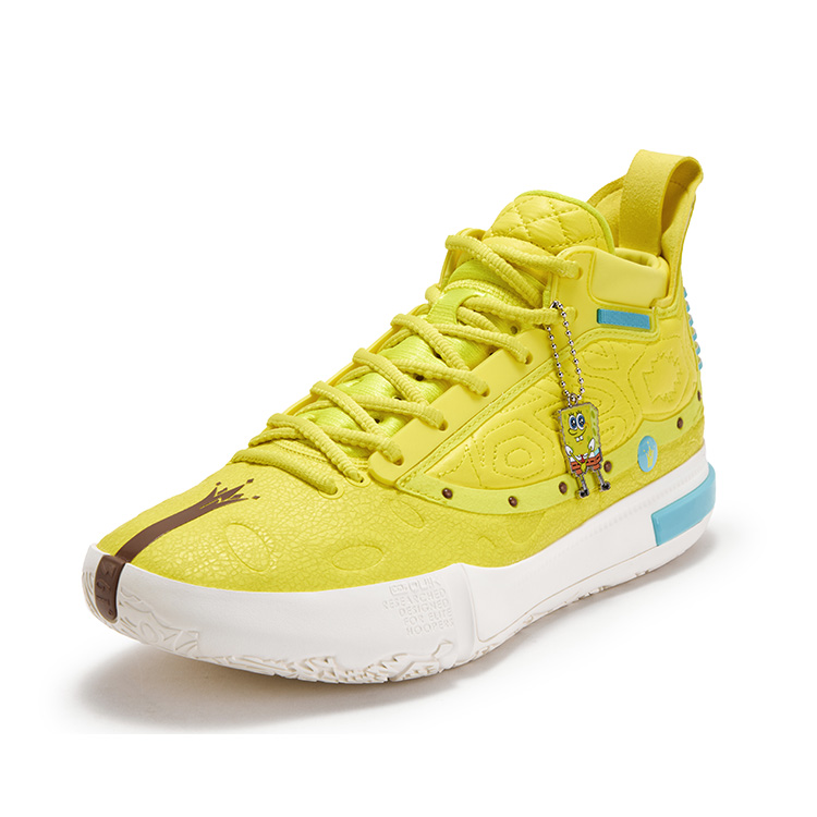 361° Joker Nikola Jokić The Legend Basketball Shoes Men’s Mid Top Sour Yellow, Feather White